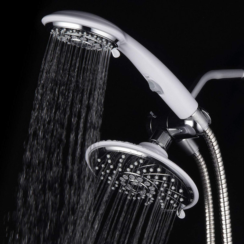 HotelSpa Rainfall Massage/Jet Dual Shower Head & Reviews Wayfair